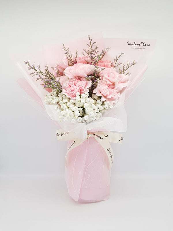 Buy Carnation Flower Bouquet in Singapore Online Smiling Flora