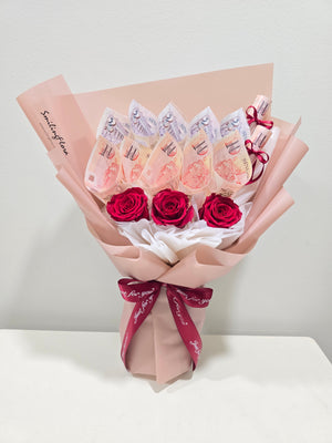 Money Bouquet 07 (Preserved Flower)