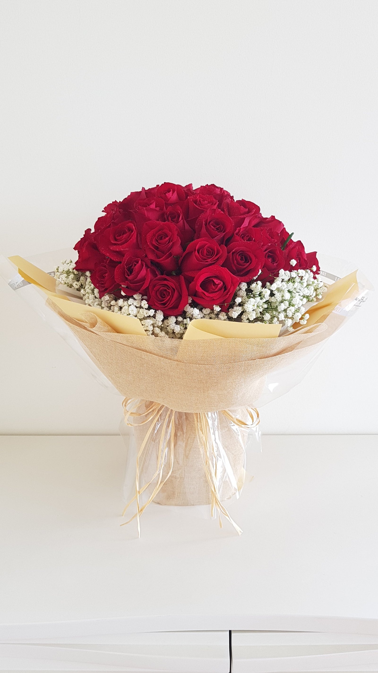 50 Roses in a Bouquet