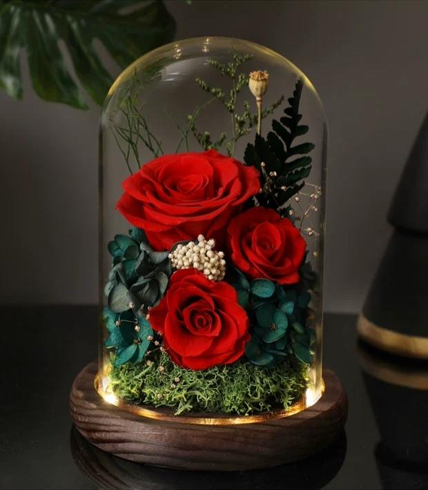 [V-day] Preserved Flower 178 (w led lights)