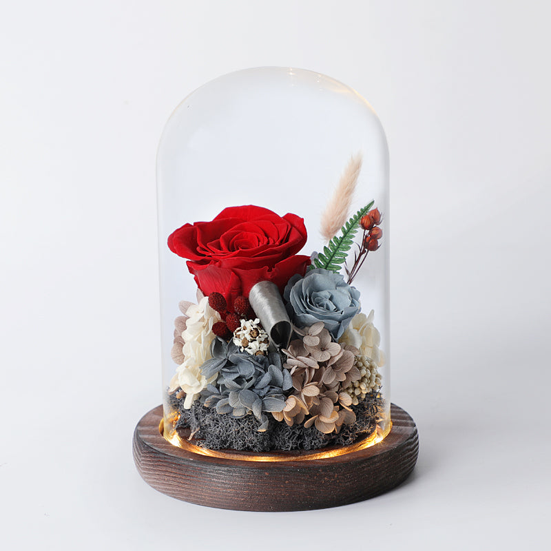 [V-day] Preserved Flower 179 (w led lights)