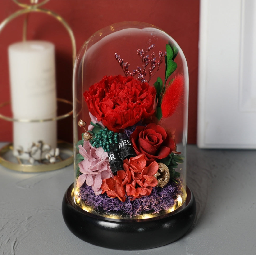 [V-day] Preserved Flower 269 (w led lights)