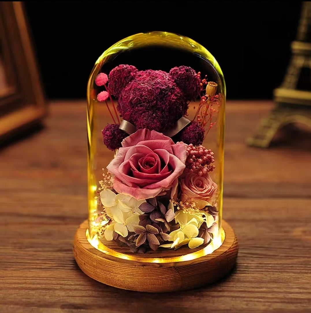 [V-day] Preserved Flower 314 (w led lights)