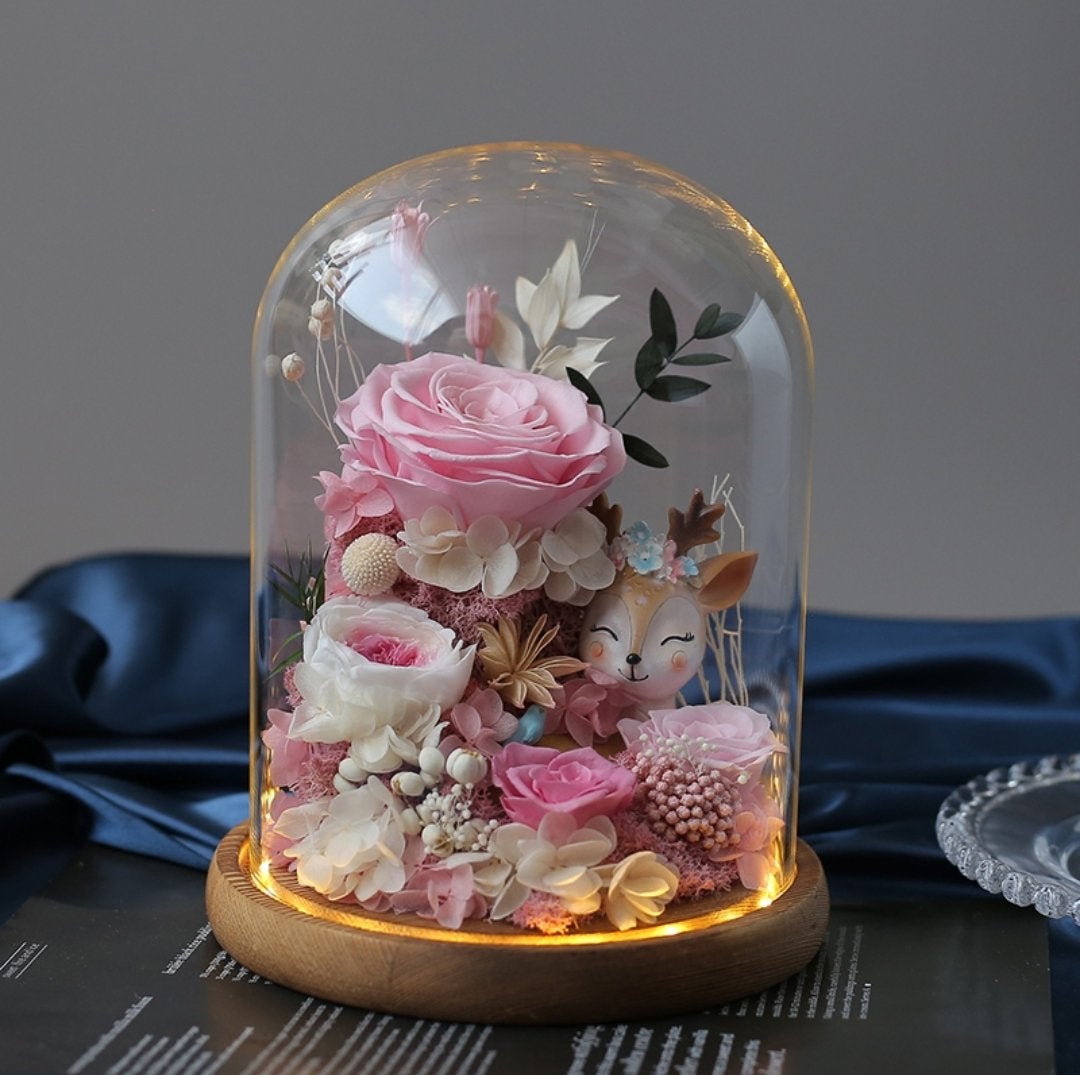 [V-day] Preserved Flower 601 (w led lights)