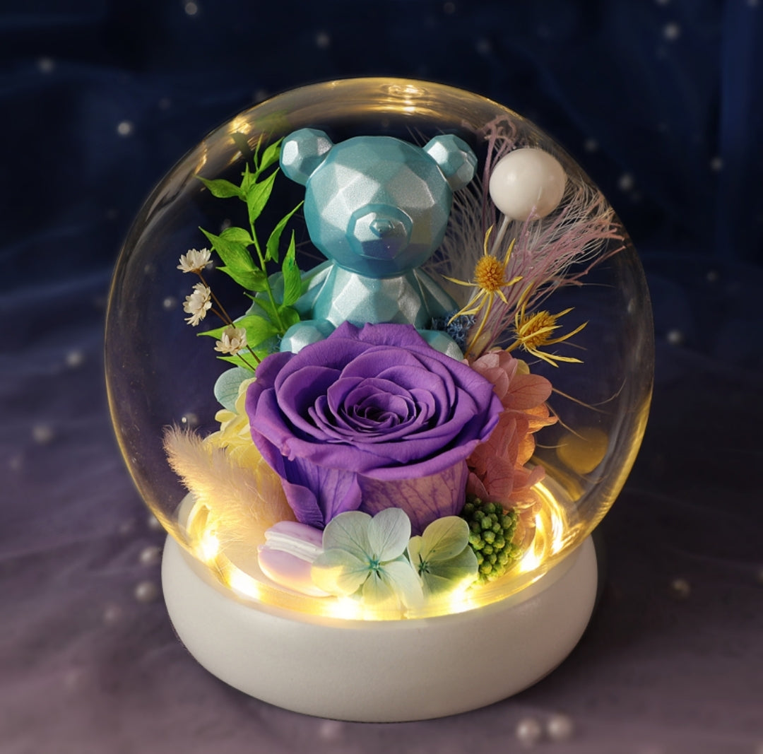 [V-day] Preserved Flower 647 (w led lights)