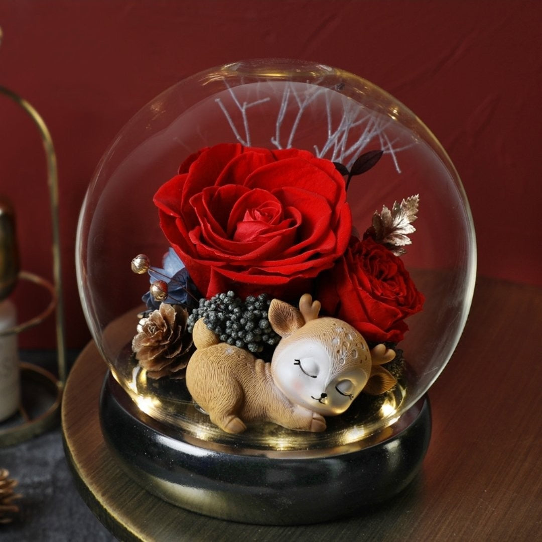 [V-day] Preserved Flower 477 (w led lights)